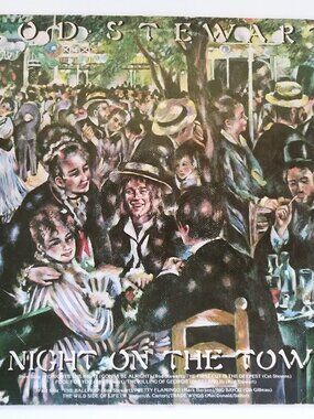 Rod Stewart A Night On The Town 1976 Warner Vinyl LP Record Album BS-2938 - READ
